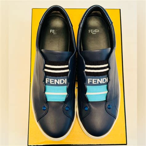 fendi rockoko leather slip-on skate sneaker|Fendi Rockoko Leather Slip.